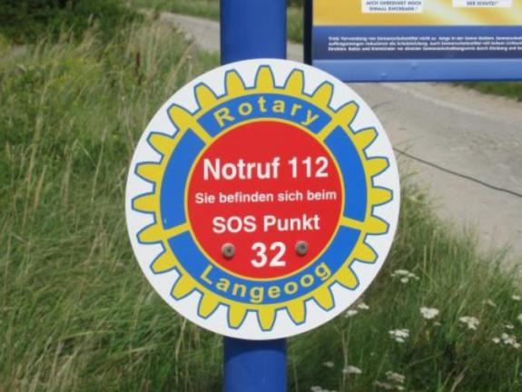 Notruf-Punkt des Rotary-Meldesystems