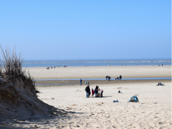 Langeooger Strand mit Blick zum Meer