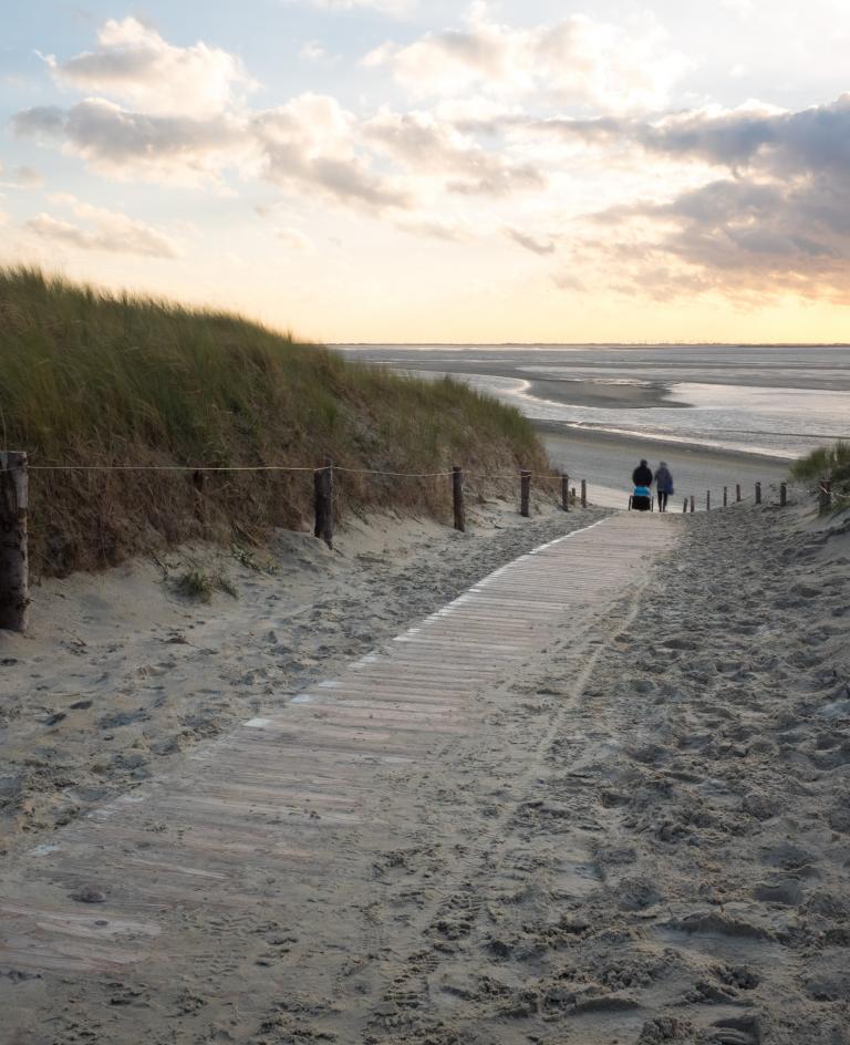 Langeoog für jedermann Strandaufgang auf Langeoog
