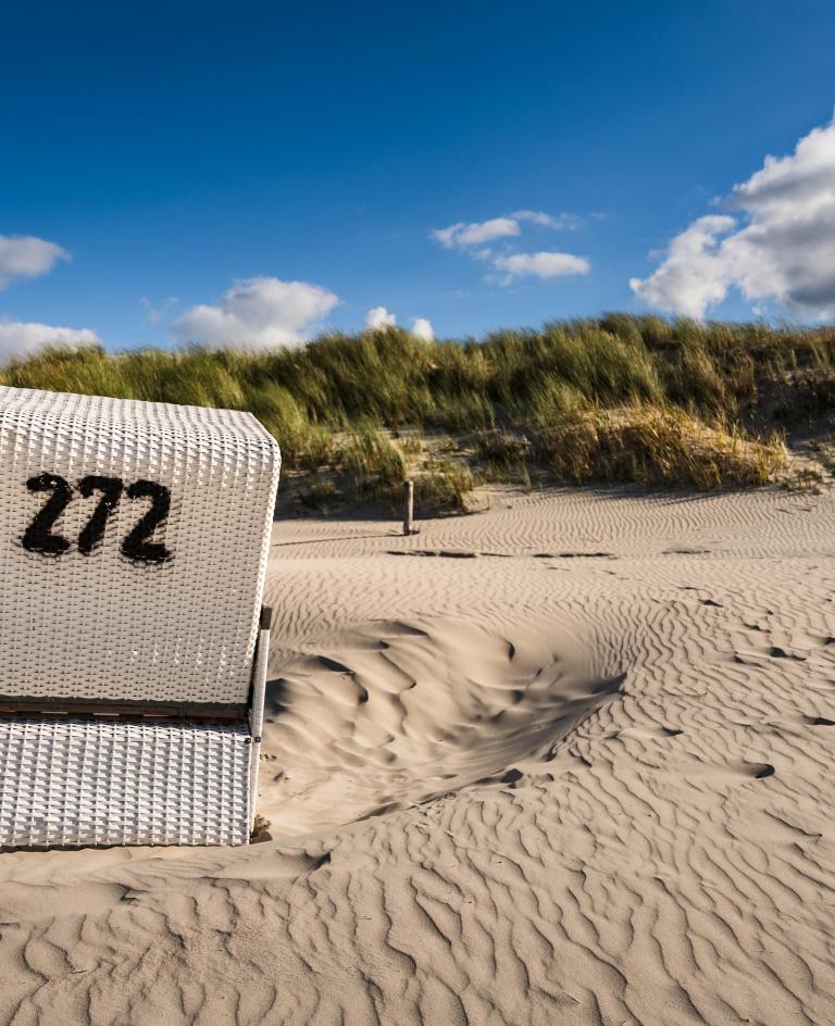 Strandkorb am Langeooger Strand