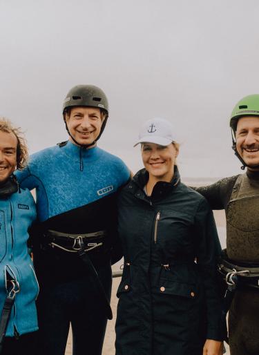 Kite- und Windsurfschule PROBOARDER mit Judith Rakers und Ingols Lück